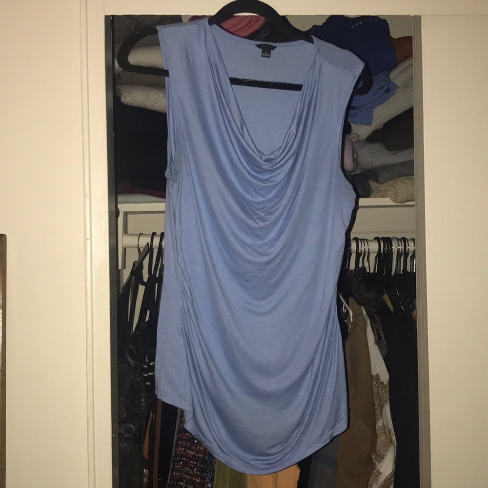 Jersey Knit Cowl Neck Shell